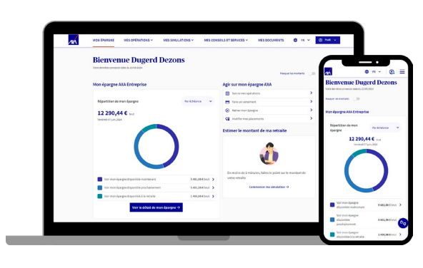 axa épargne entreprise visuel